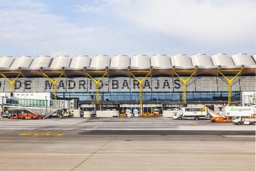 スペインのマドリード・バラハス空港(Madrid Barajas Airport)。