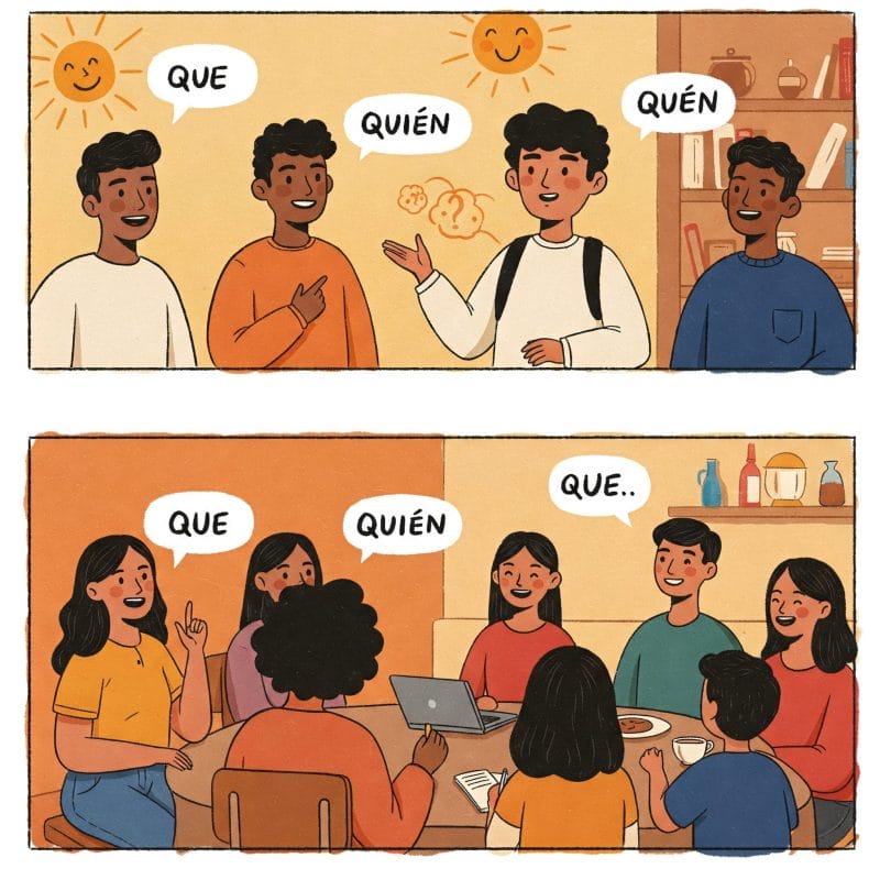 人物を描写するque